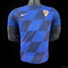 Croatia Away Blue 2024 Player Authentic Soccer Football Futbol Jersey Kit