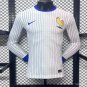 France Away Long Sleeve 2024 Player Authentic Soccer Football Futbol Jersey Kit