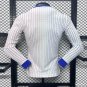 France Away Long Sleeve 2024 Player Authentic Soccer Football Futbol Jersey Kit