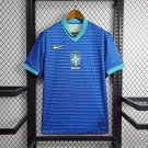 Brazil Away Blue 2024 Soccer Football Futbol Adults Jersey