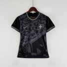 Brazil Women National All Black 2022 Worldcup Jersey Kit