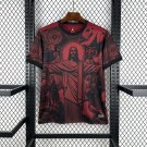 Brazil X Christ Special Edition 25/26 Soccer Football Jersey Kit - Black & Red