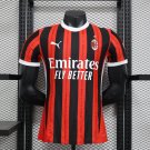 AC Milan Home 24/25 Player Authentic Soccer Football Futbol Jersey Kit