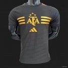 Argentina Black Pre-Match Special 2024 Player Authentic Soccer Football Futbol Jersey Kit