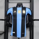 Argentina blue & black special edition 2024 Player Authentic Soccer Football Futbol Jersey Kit