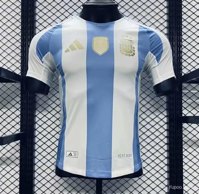 Argentina Home 2024 Player Authentic Soccer Football Futbol Jersey Kit