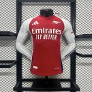 Arsenal Home 24/25 Long Sleeves Player Authentic Soccer Football Futbol Jersey Kit