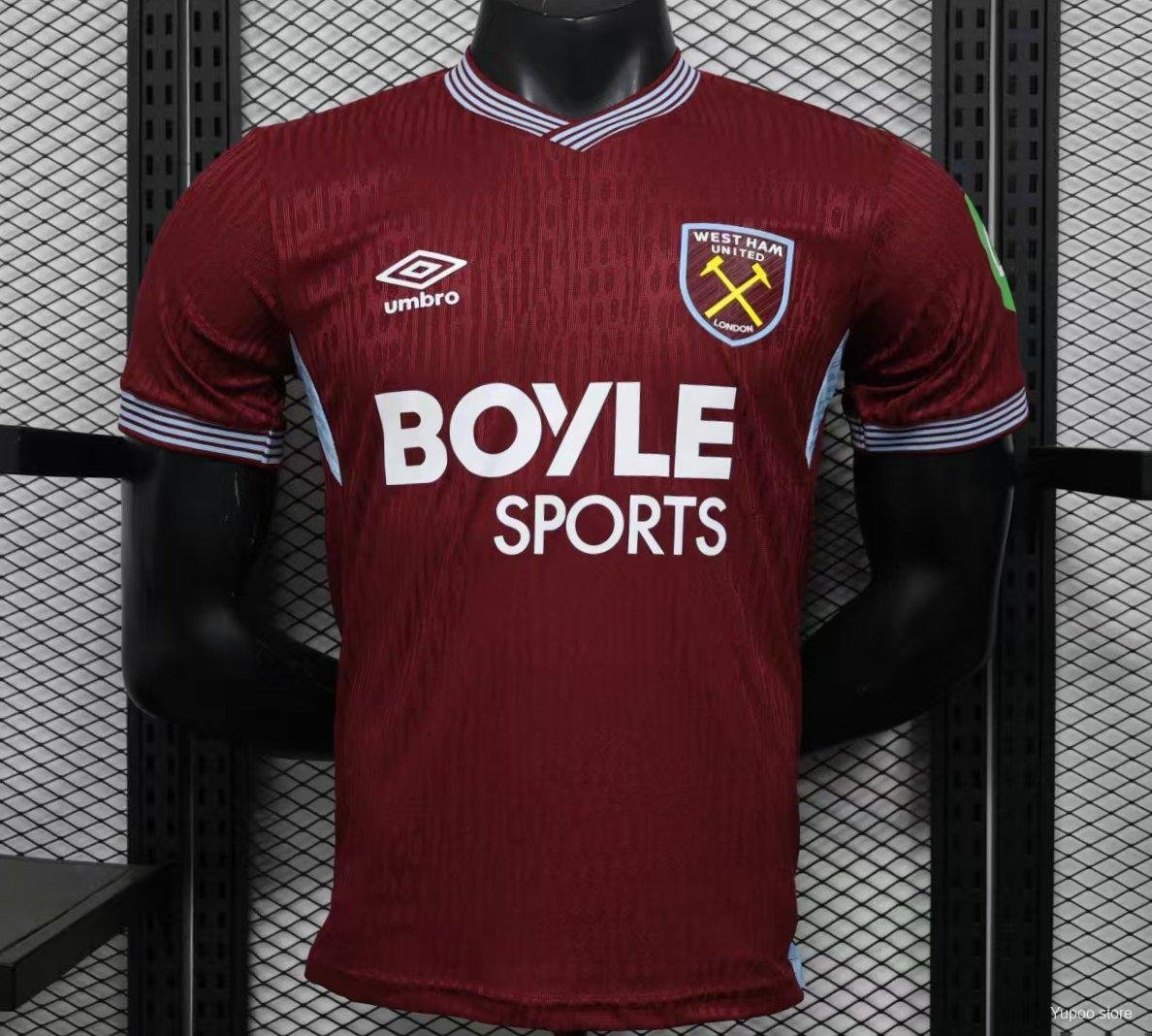 West Ham Home 25/26 Player Jersey