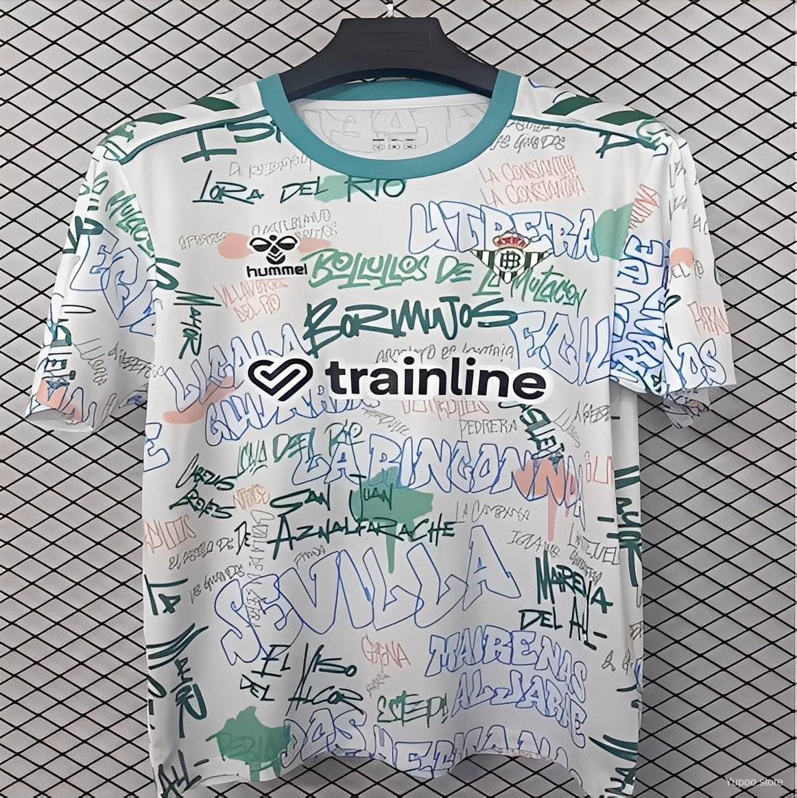 Real Betis White Graffiti Training 25/26 Jersey