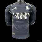 Real Madrid Away 25/26 Long Sleeve Player Soccer Football Futbol Adults Jersey