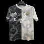 Real Madrid Black and White with Split Dragon 25/26 Jersey