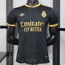 Real Madrid Black with Gold Trim 25/26 Player Jersey