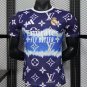 Real Madrid Blue with LV Pattern 25/26 Player Jersey