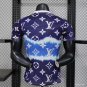 Real Madrid Blue with LV Pattern 25/26 Player Jersey