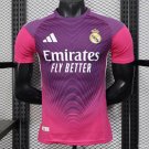 Real Madrid Purple Pink with Geometric Wave Pattern 25/26 Player Jersey