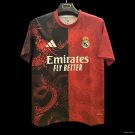 Real Madrid Red and Black with Split Dragon 25/26 Jersey
