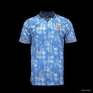 Retro England Blue 1990 Soccer Jersey