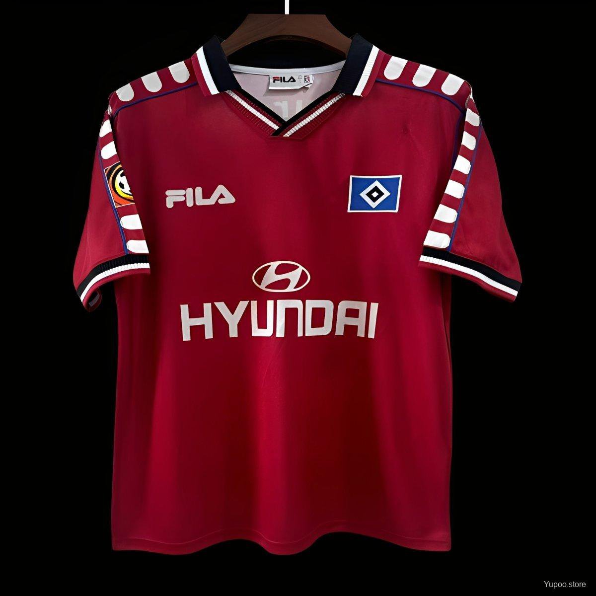 Retro Hamburger SV Third Red 2000/01 Jersey