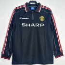 Retro Manchester United Goalkeeper Navy 1998/99 Long Sleeve Soccer Jersey