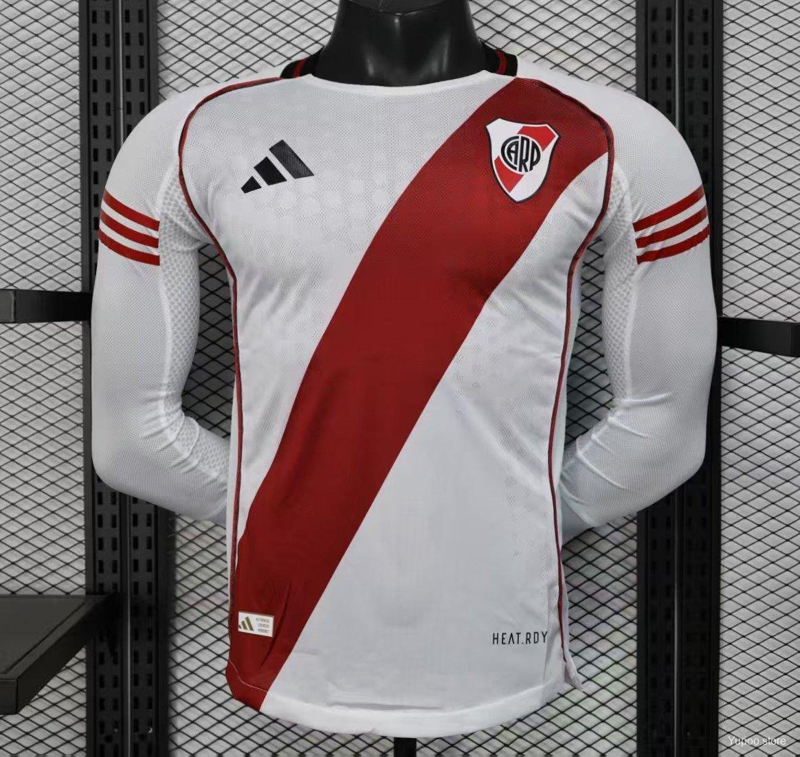 River Plate Home 25/26 Long Sleeve Player Jersey
