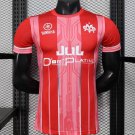 Olympique de Marseille Red with Vertical Stripes 25/26 Player Jersey