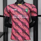 Palestine Pink with Geometric Wave Pattern 25/26 Player Jersey