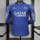 PSG Forth Blue 24/25 Long Sleeves Player Authentic Soccer Football Futbol Jersey Kit