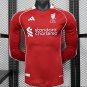 Liverpool Home 25/26 Long Sleeve Player Soccer Football Futbol Adults Jersey