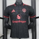 Manchester United Black Special 25/26 Player Soccer Football Futbol Adults Jersey