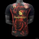 Manchester United Black with Red Dragon Pattern 25/26 Player Jersey