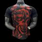 Manchester United Black with Red Dragon Pattern 25/26 Player Jersey