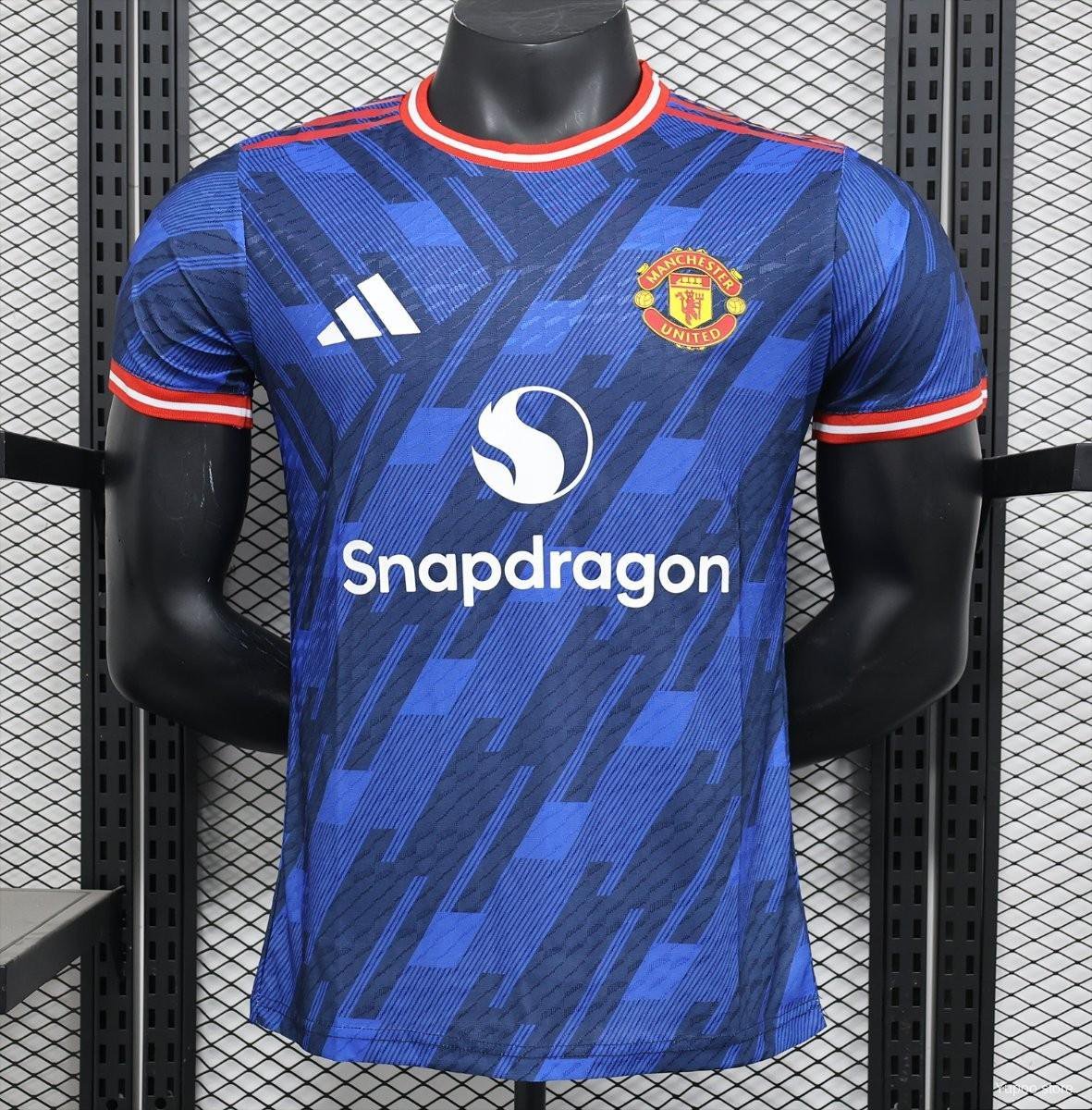 Manchester United Blue Special 25/26 Player Soccer Football Futbol Adults Jersey