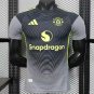 Manchester United Grey with Gradient Wave Pattern 25/26 Player Jersey