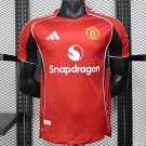 Manchester United Home 25/26 Player Soccer Football Futbol Adults Jersey