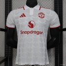 Manchester United White Special 25/26 Player Soccer Football Futbol Adults Jersey