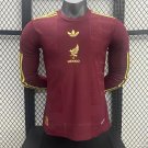 Mexico Gold Cup Wine 2025 Long Sleeve Player Soccer Football Futbol Adults Jersey