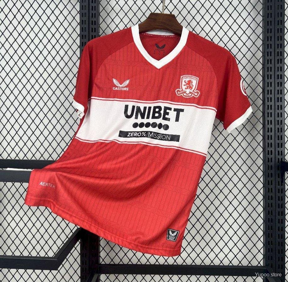 Middlesbrough Home 25/26 Jersey