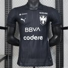 Monterrey Third Black 24/25 Player Soccer Football Futbol Adults Jersey