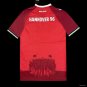 Hannover 96 Red with Vertical Stripe Pattern 25/26 Adult Soccer Futbol Football Jersey