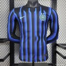 Inter Milan Home 25/26 Long Sleeves Player Authentic Soccer Football Futbol Jersey Kit