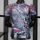 Japan Gray with Traditional Dragon & Cherry Blossom Pattern 2025 Player Jersey