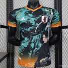 Japan Teal with Anime Warrior 2025 Player Soccer Football Futbol Adults Jersey