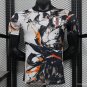 Japan White with Abstract Ink Splash 2025 Player Soccer Football Futbol Adults Jersey