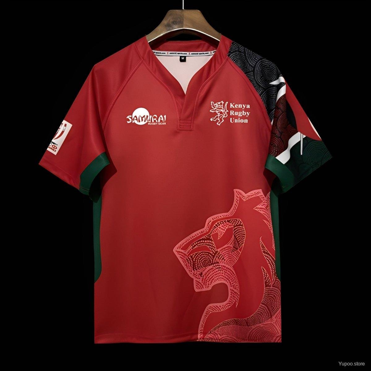 Kenya Red with Lion 2026 Jersey