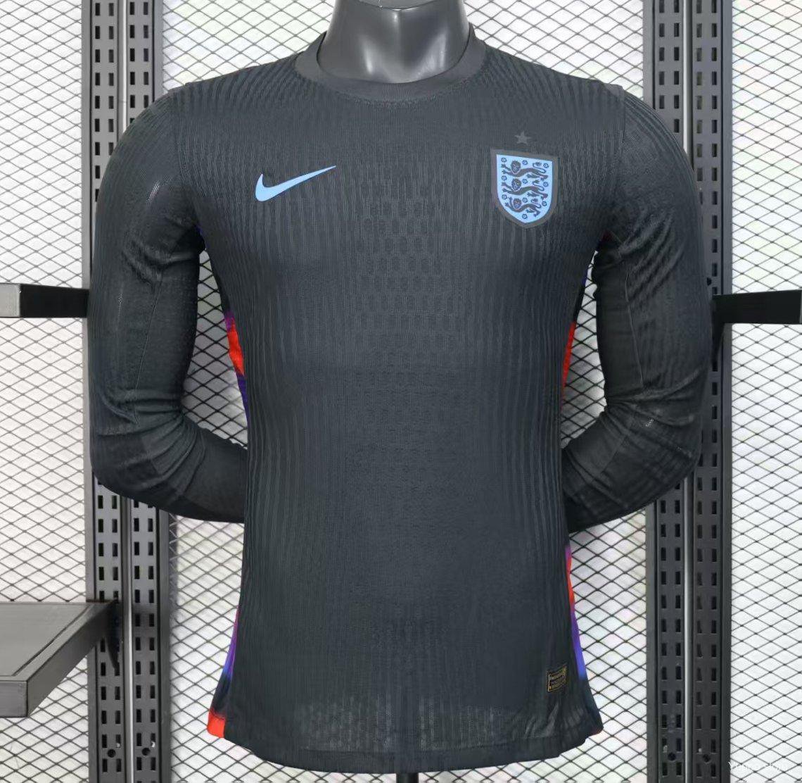 England Away 2025 Long Sleeve Player Jersey