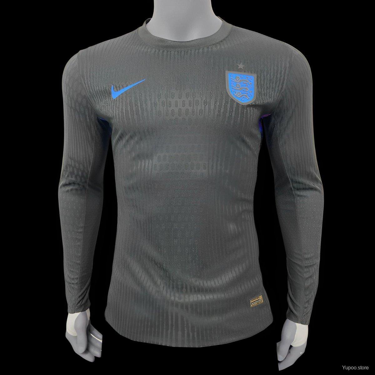 England Away 2025 Long Sleeve Player Soccer Football Futbol Adults Jersey