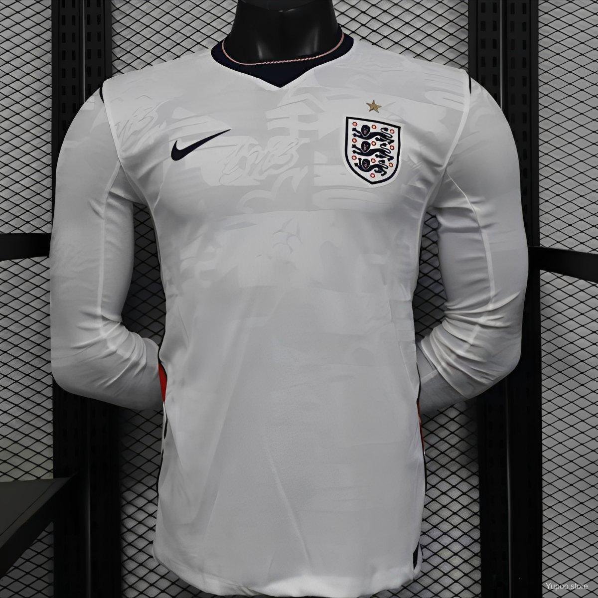 England Home 25/26 Long Sleeve Player Jersey