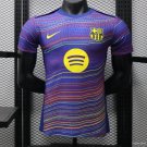 FC Barcelona Blue with Colorful Wave Stripes 25/26 Player Jersey