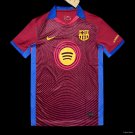 FC Barcelona Burgundy with Circular Sound Wave Pattern 25/26 Adult Soccer Futbol Football Jersey