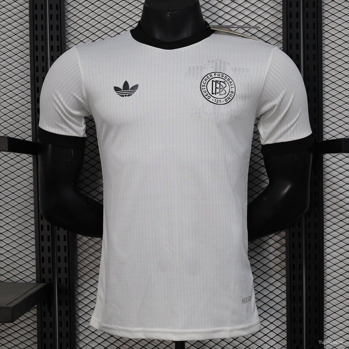 Germany Home 125th Anniversary White 2024 Player Soccer Football Futbol Adults Jersey